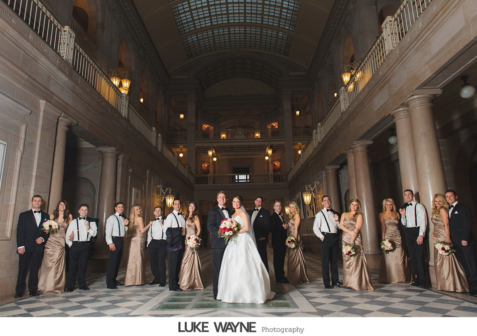 A Society Room Of Hartford Winter Wedding Luke Wayne Weddings